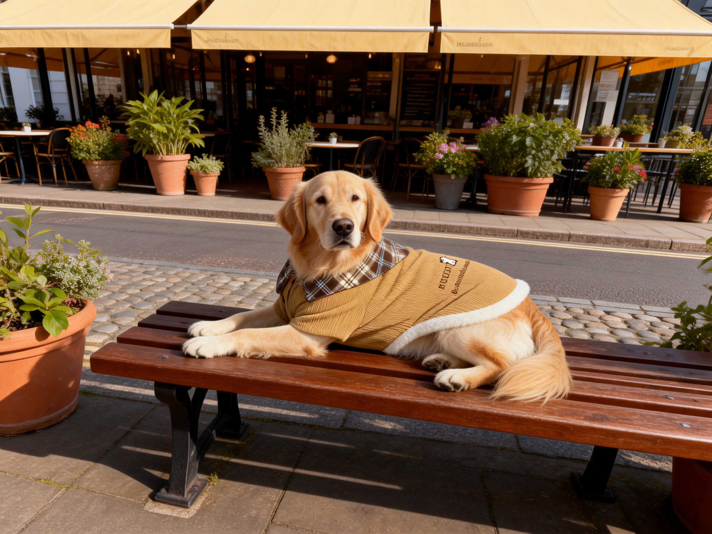 Plaid Corduroy Winter Dog Jacket
