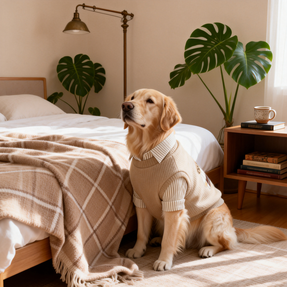 Bear Embroidered Dog Shirt